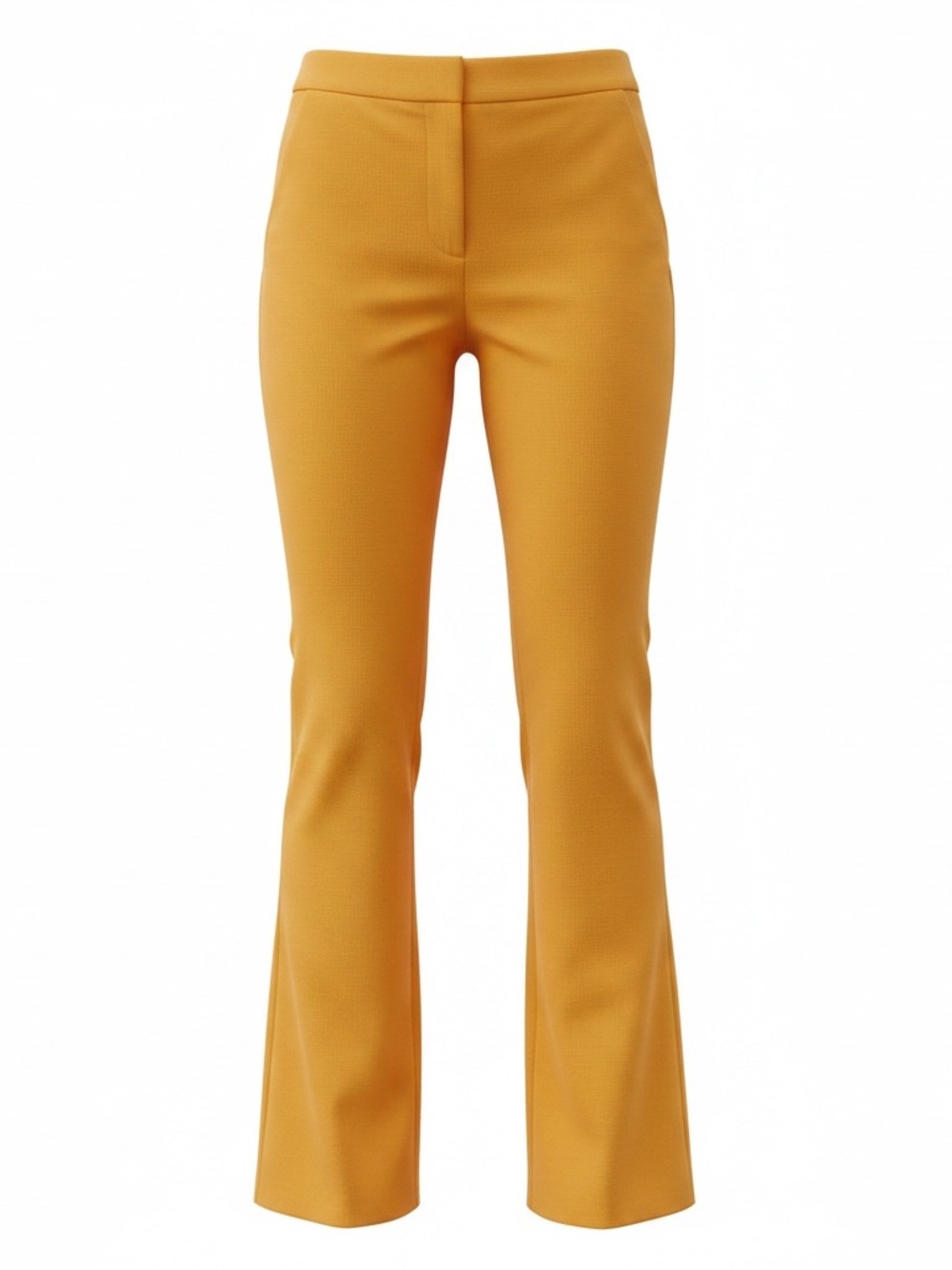 Express Yellow Mid Rise Barely Boot dress pants